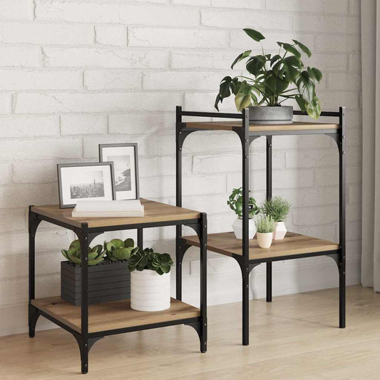 vidaXL Bookshelf Board 3-Tier 4 pcs 40 x 40 x 1.5 cm Engineered Wood