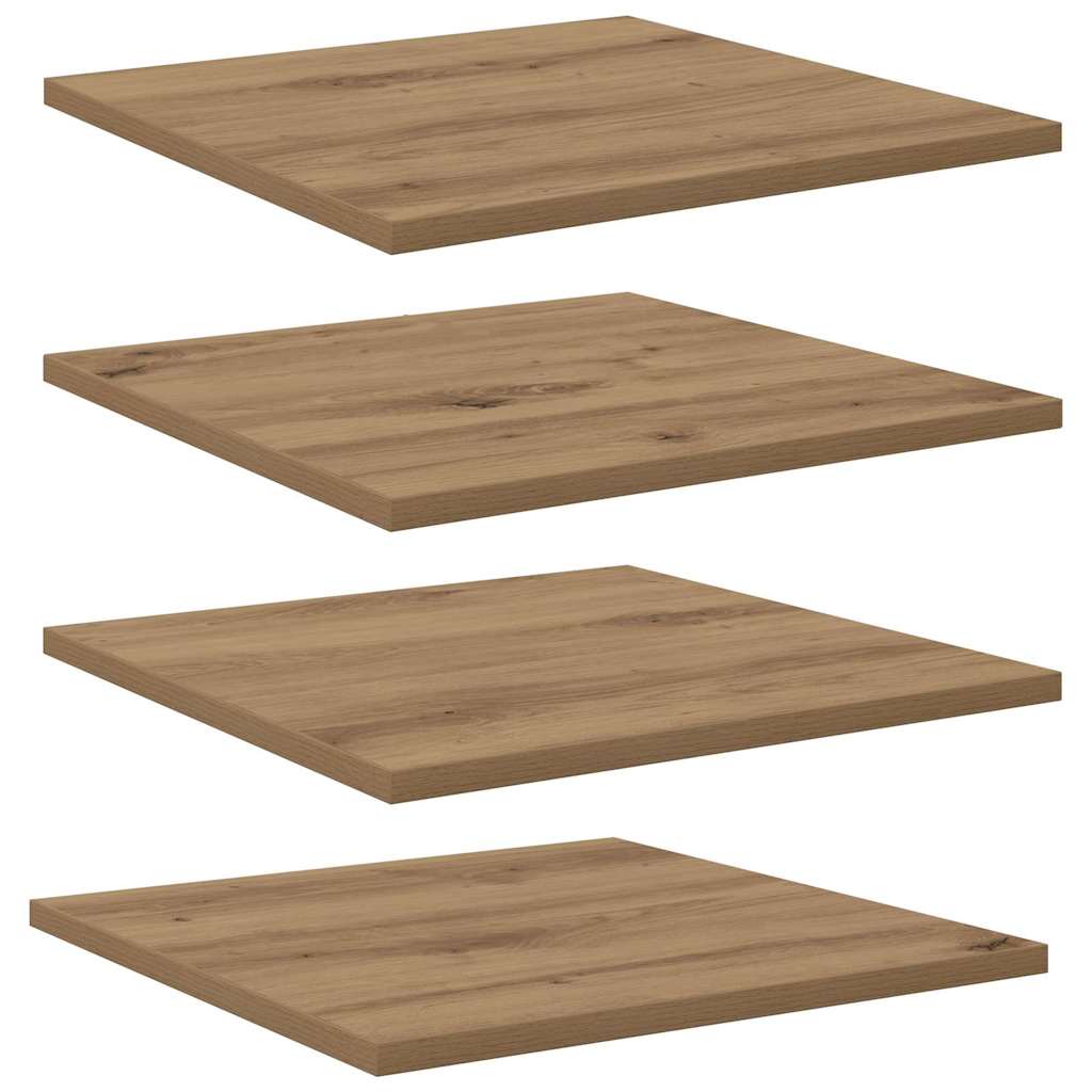 vidaXL Bookshelf Board 3-Tier 4 pcs 40 x 40 x 1.5 cm Engineered Wood