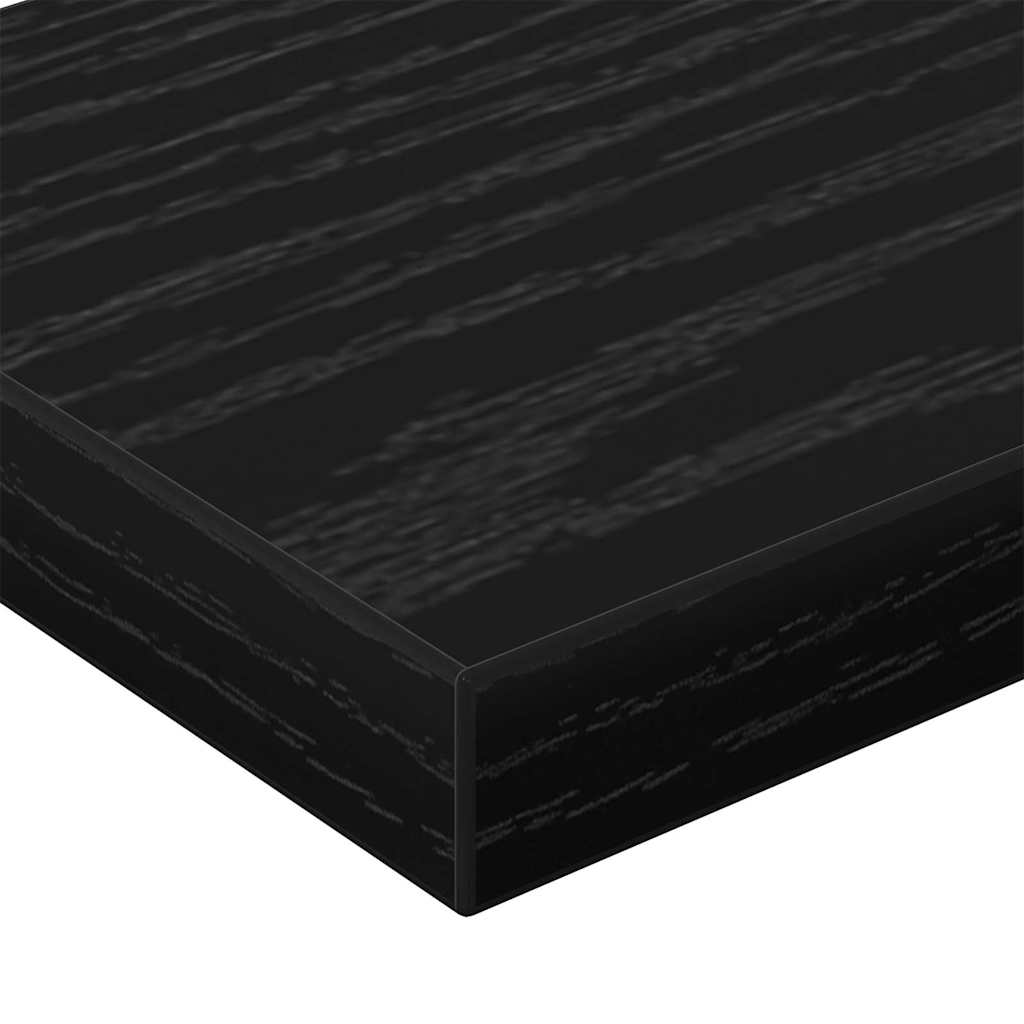 vidaXL Bookshelf Board 4 pcs Black 60 x 10 x 1.5 cm Engineered Wood