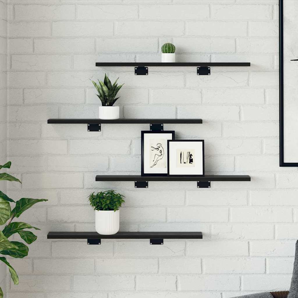 vidaXL Bookshelf Board 3-Tier 4 pcs 60 x 10 x 1.5 cm Engineered Wood