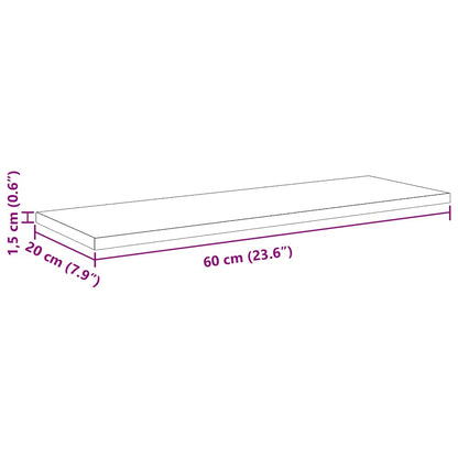 vidaXL Bookshelf Board 3-Tier 4 pcs 60 x 20 x 1.5 cm Engineered Wood