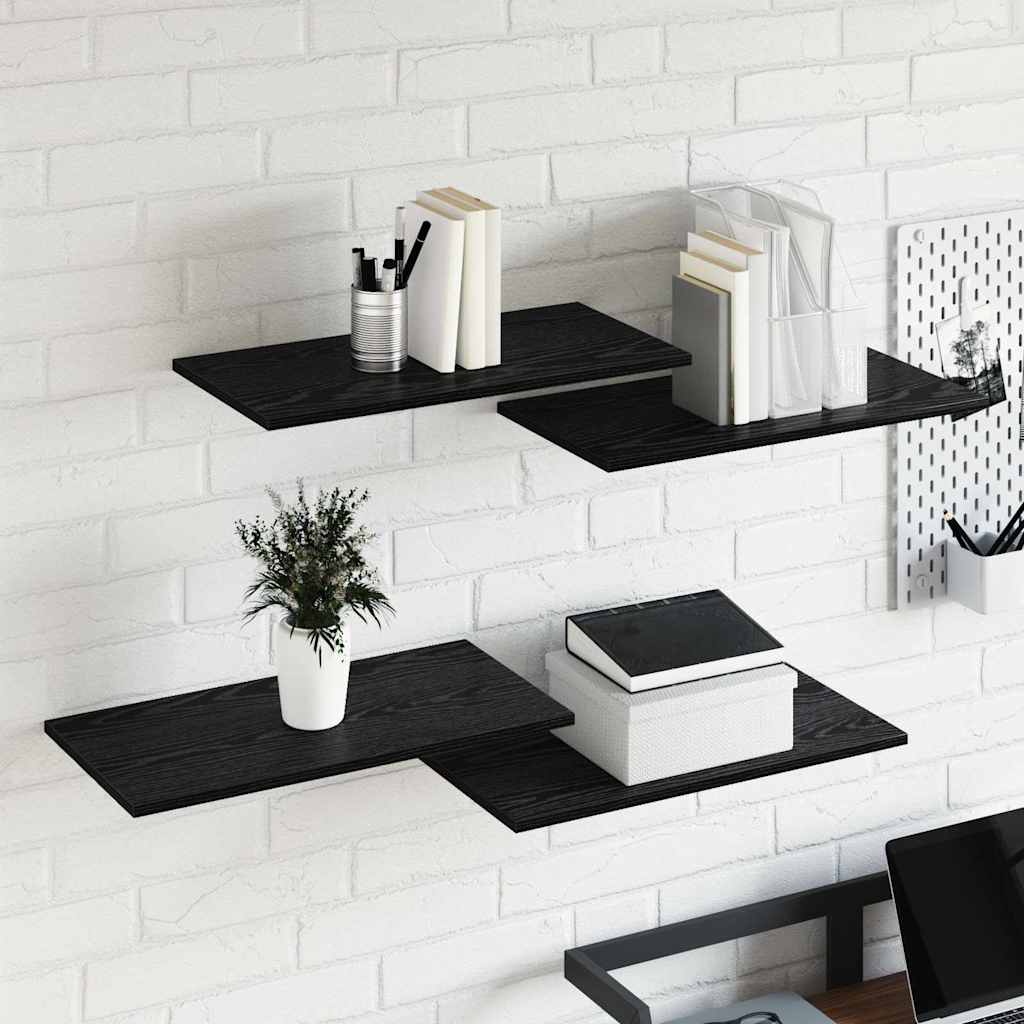 vidaXL Bookshelf Board 3-Tier 4 pcs 60 x 30 x 1.5 cm Engineered Wood