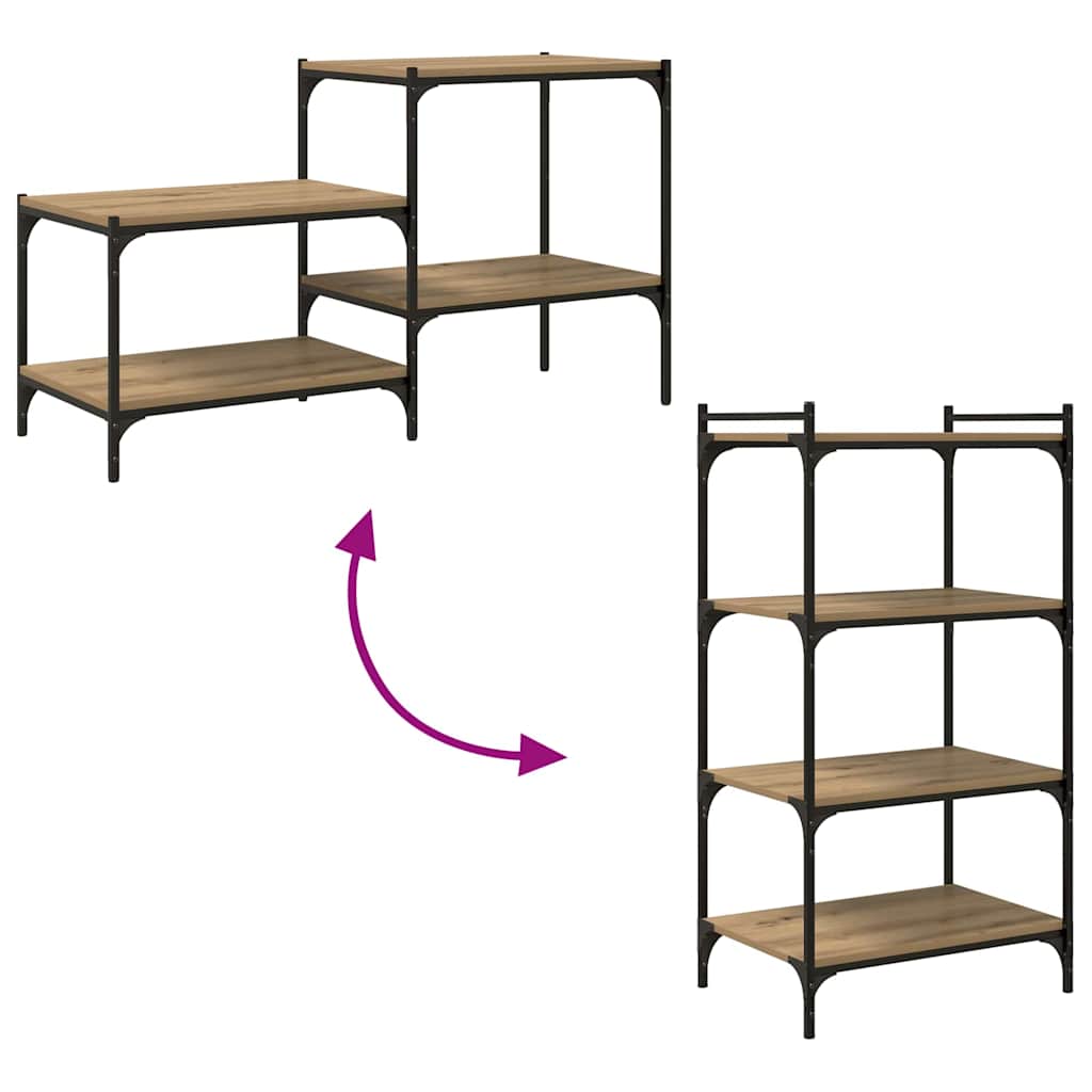 vidaXL Bookshelf Board 3-Tier 4 pcs 60 x 40 x 1.5 cm Engineered Wood