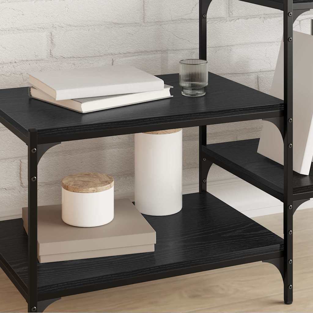 vidaXL Bookshelf Board 4 pcs Black 60 x 40 x 1.5 cm Engineered Wood