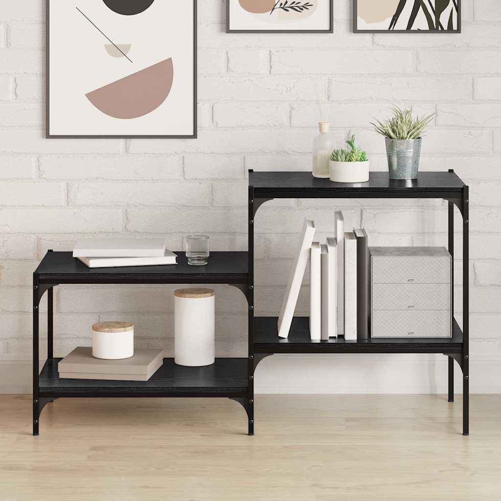 vidaXL Bookshelf Board 4 pcs Black 60 x 40 x 1.5 cm Engineered Wood