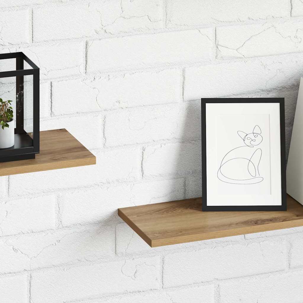 vidaXL Bookshelf Board 3-Tier 4 pcs 80 x 20 x 1.5 cm Engineered Wood