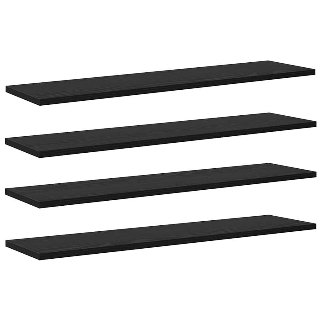 vidaXL Bookshelf Board 3-Tier 4 pcs 80 x 20 x 1.5 cm Engineered Wood