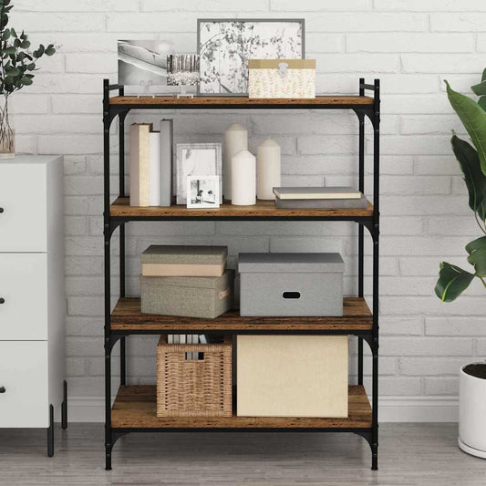 vidaXL Bookshelf Board 3-Tier 4 pcs 80 x 40 x 1.5 cm Engineered Wood