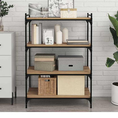 vidaXL Bookshelf Board 3-Tier 4 pcs 80 x 40 x 1.5 cm Engineered Wood