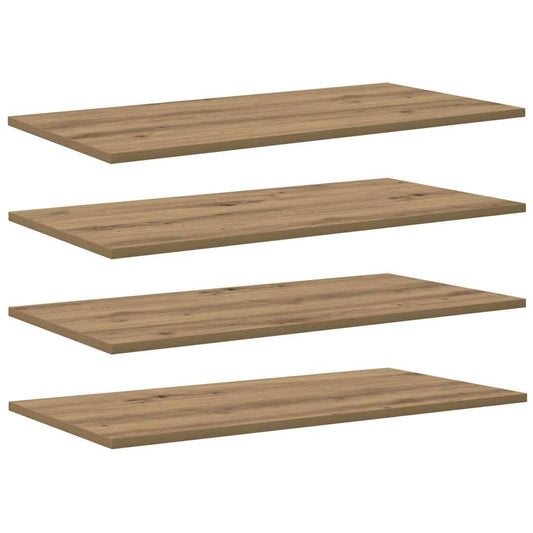 vidaXL Bookshelf Board 3-Tier 4 pcs 80 x 40 x 1.5 cm Engineered Wood