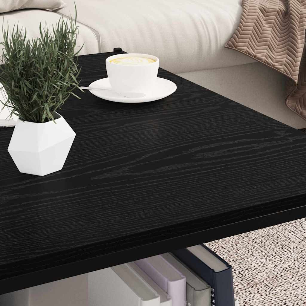 vidaXL Bookshelf Board 4 pcs Black 80 x 40 x 1.5 cm Engineered Wood