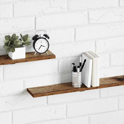 vidaXL Bookshelf Board 4 pcs Brown 100 x 10 x 1.5 cm Engineered Wood