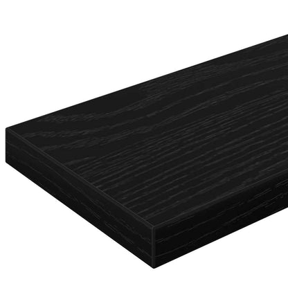 vidaXL Bookshelf Board 4 pcs Black 100 x 10 x 1.5 cm Engineered Wood