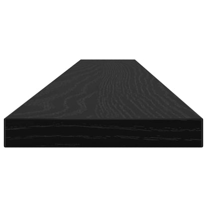 vidaXL Bookshelf Board 4 pcs Black 100 x 10 x 1.5 cm Engineered Wood