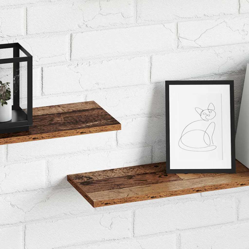 vidaXL Bookshelf Board 4 pcs Brown 100 x 20 x 1.5 cm Engineered Wood