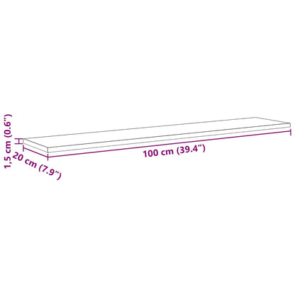 vidaXL Bookshelf Board 3-Tier 4 pcs 100 x 20 x 1.5 cm Engineered Wood