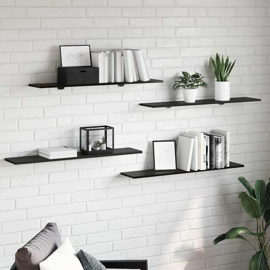 vidaXL Bookshelf Board 3-Tier 4 pcs 100 x 20 x 1.5 cm Engineered Wood