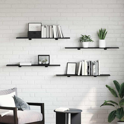 vidaXL Bookshelf Board 3-Tier 4 pcs 100 x 20 x 1.5 cm Engineered Wood