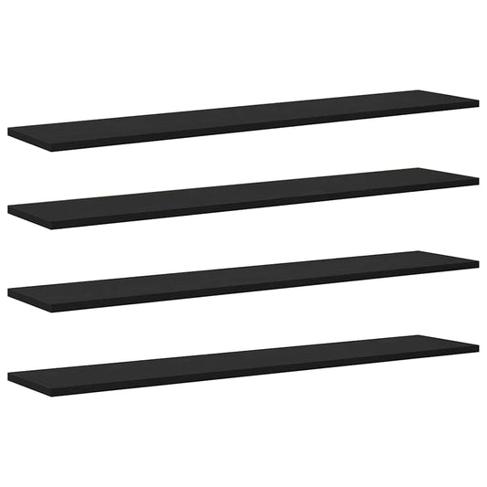 vidaXL Bookshelf Board 3-Tier 4 pcs 100 x 20 x 1.5 cm Engineered Wood