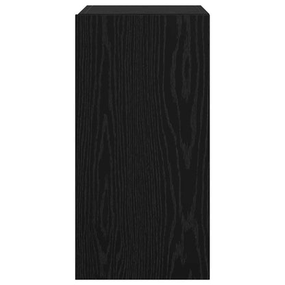 vidaXL Wall TV Cabinet Black Oak 30.5 x 30 x 60 cm Engineered Wood