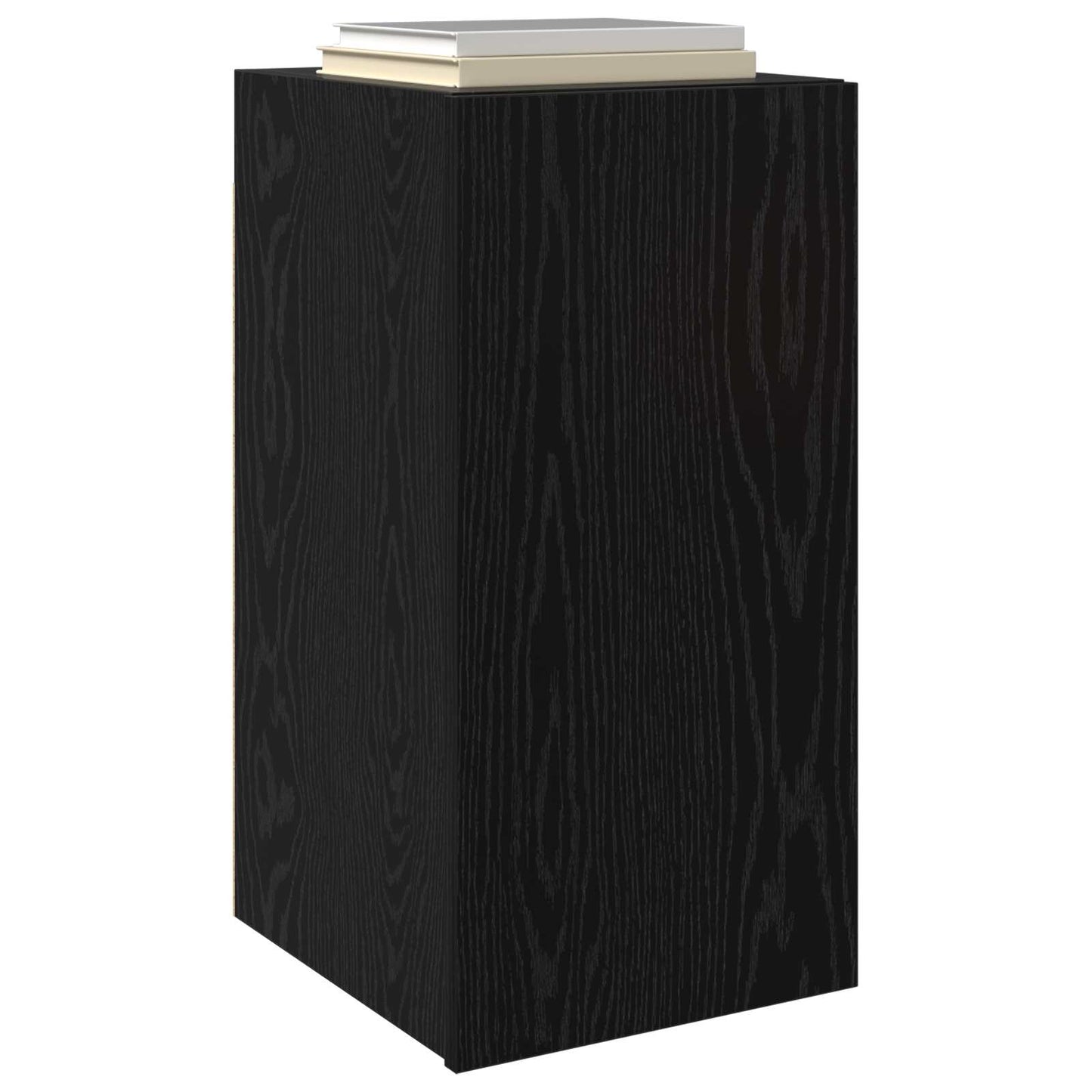 vidaXL Wall TV Cabinet Black Oak 30.5 x 30 x 60 cm Engineered Wood