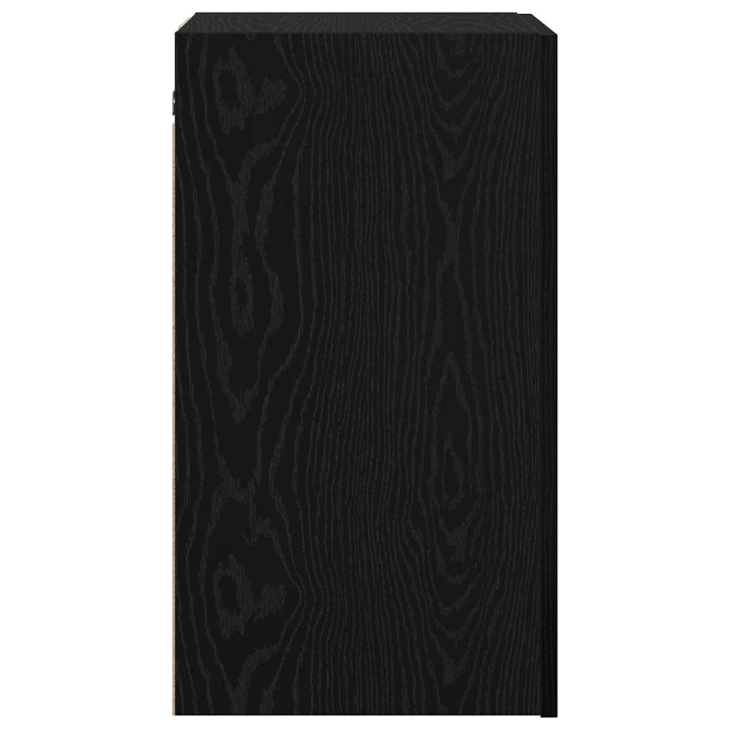 vidaXL Wall TV Cabinet Black Oak 30.5 x 30 x 60 cm Engineered Wood