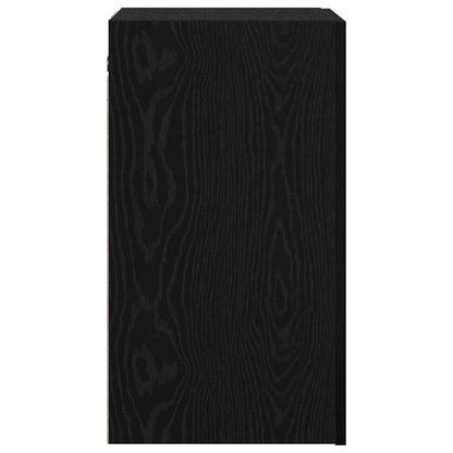 vidaXL Wall TV Cabinet Wall-mounted 2 pcs Black Oak 30.5 x 30 x 60 cm
