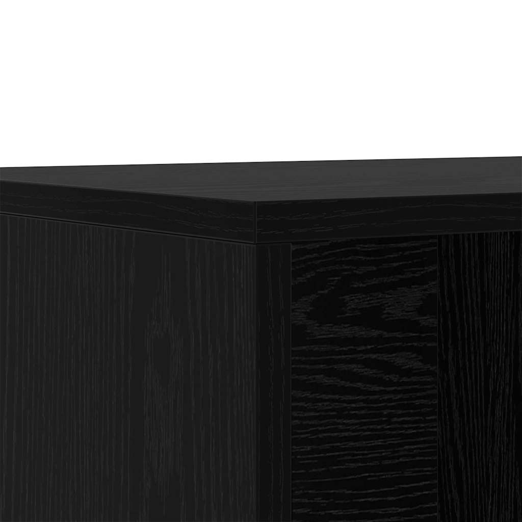 vidaXL Shoe Bench 102 x 35 x 35 cm Engineered Wood Black Oak
