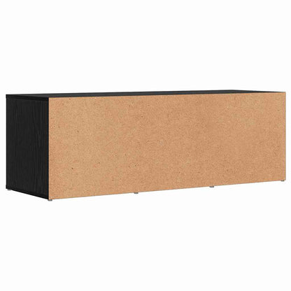 vidaXL Shoe Bench 102 x 35 x 35 cm Engineered Wood Black Oak