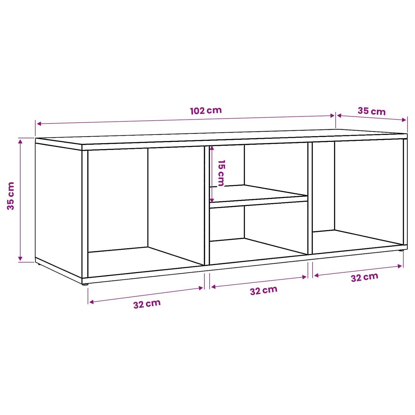 vidaXL Shoe Bench 102 x 35 x 35 cm Engineered Wood Black Oak