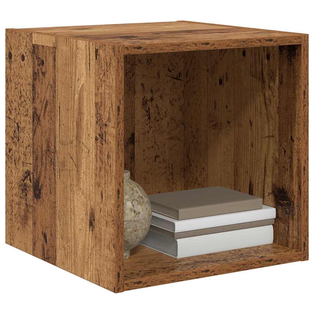 vidaXL Wall Cabinet Old Wood 37 x 37 x 37 cm Engineered Wood