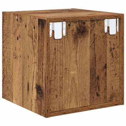 vidaXL Wall Cabinet 2 pcs Old Wood 37 x 37 x 37 cm Engineered Wood