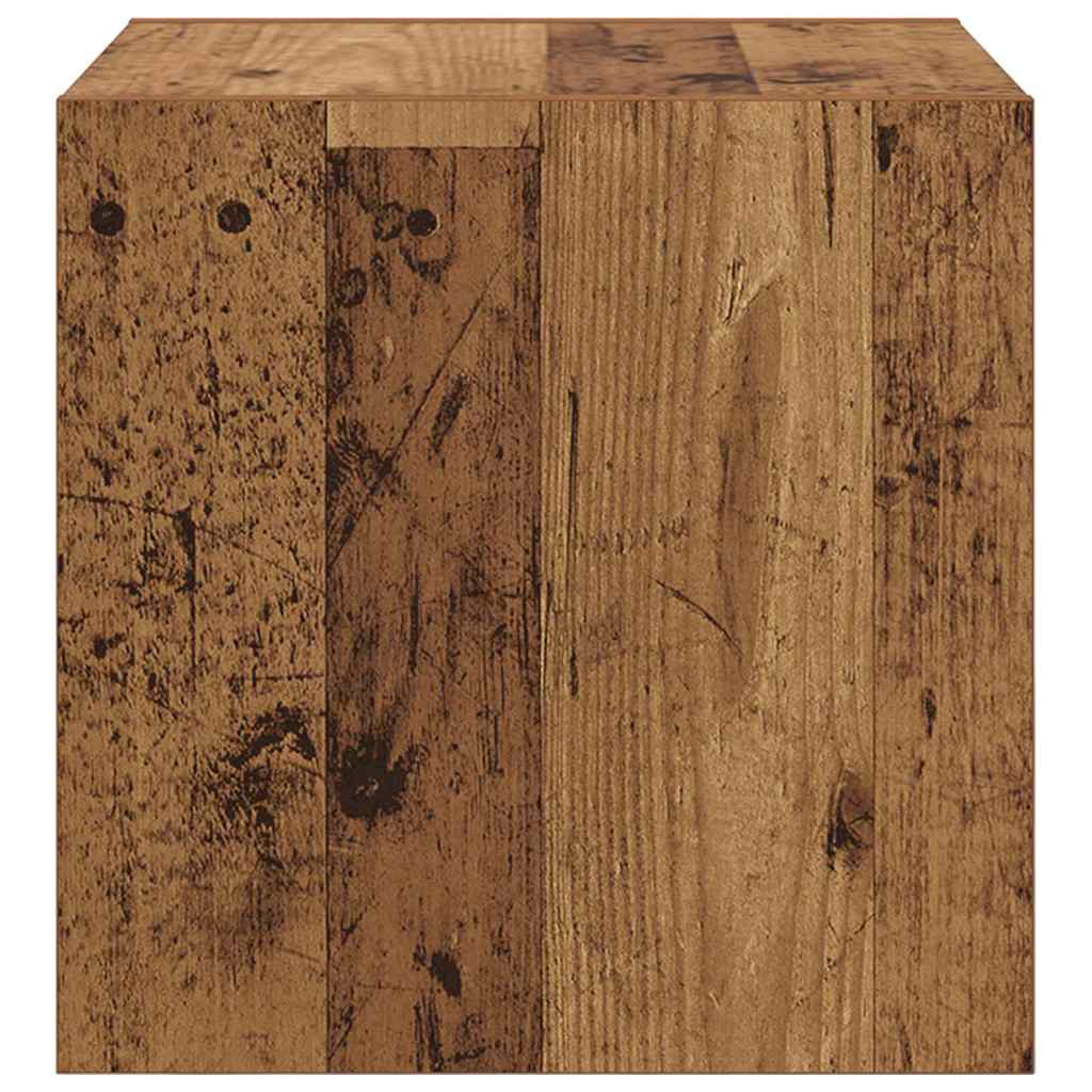vidaXL Wall Cabinet 2 pcs Old Wood 37 x 37 x 37 cm Engineered Wood