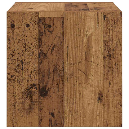 vidaXL Wall Cabinet 2 pcs Old Wood 37 x 37 x 37 cm Engineered Wood