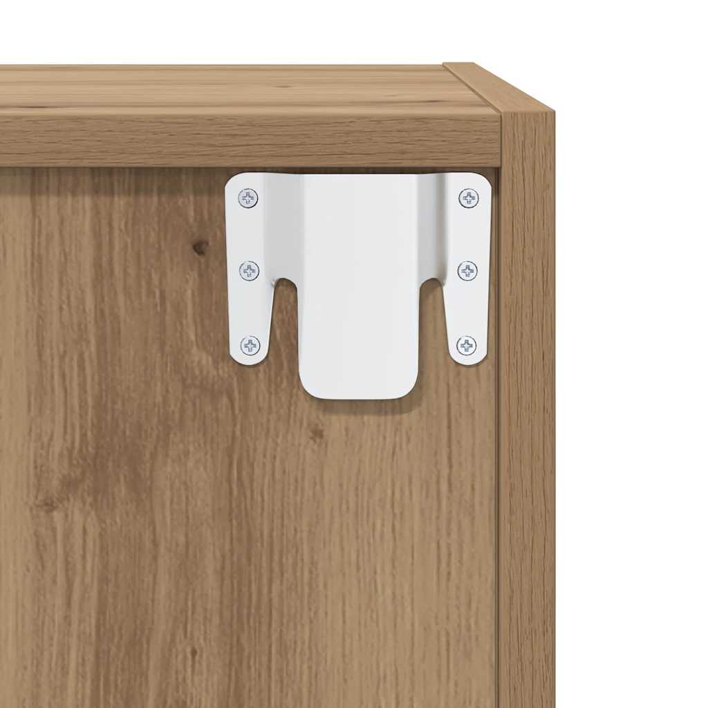 vidaXL Wall Cabinet 2 pcs Artisan Oak 37 x 37 x 37 cm Engineered Wood
