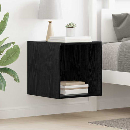 vidaXL Wall Cabinet Black Oak 37 x 37 x 37 cm Engineered Wood