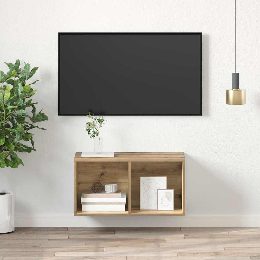 vidaXL TV Cabinet Set 37 x 37 x 72 cm Artisan Oak Engineered Wood