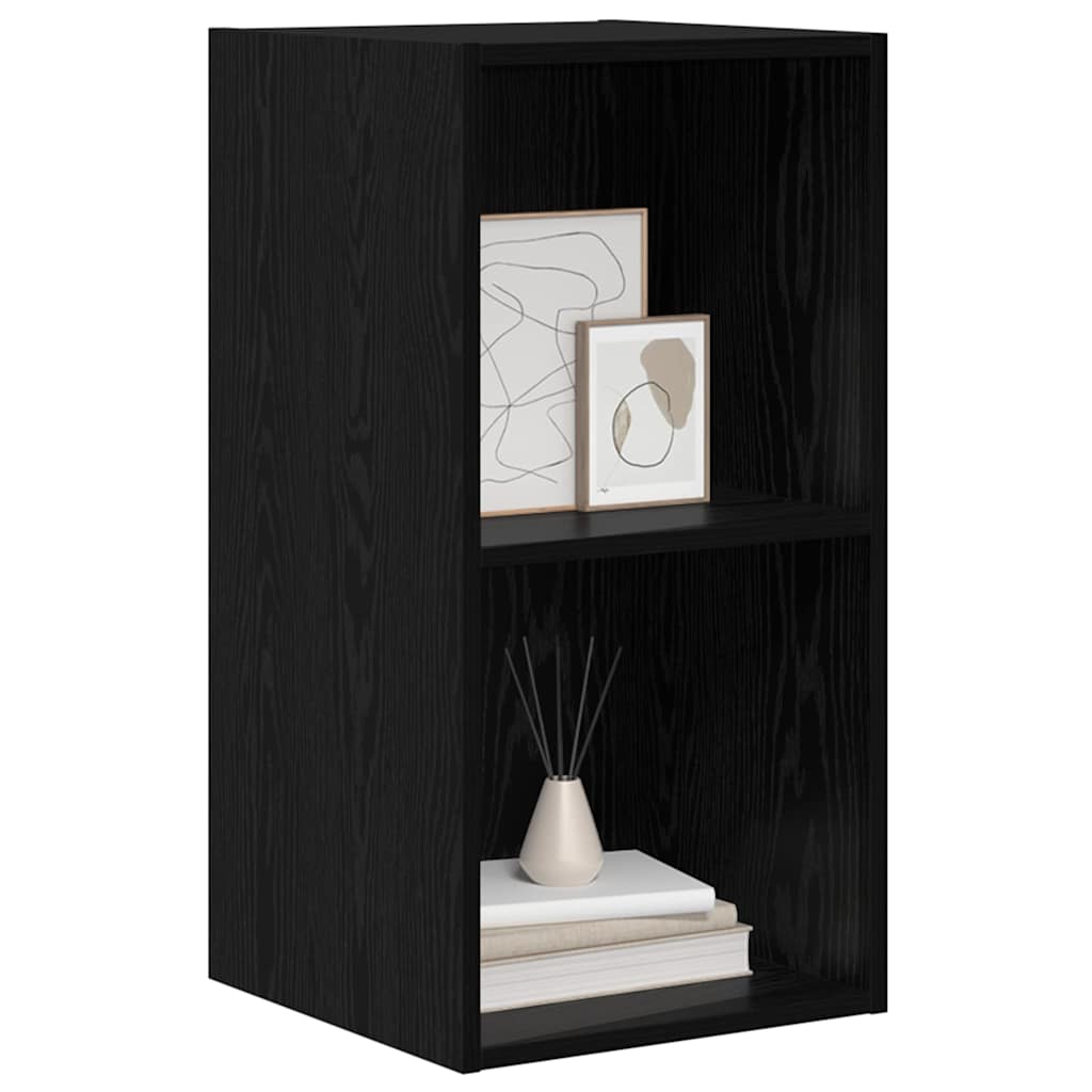 vidaXL TV Cabinet Set Black Oak 37 x 37 x 72 cm Engineered Wood
