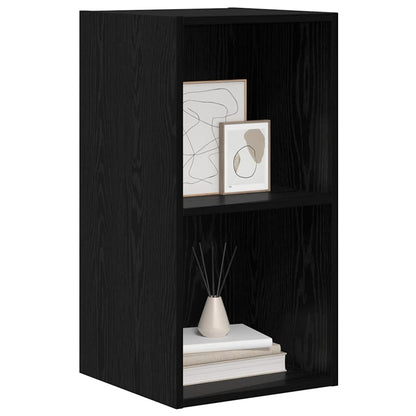 vidaXL TV Cabinet Set Black Oak 37 x 37 x 72 cm Engineered Wood