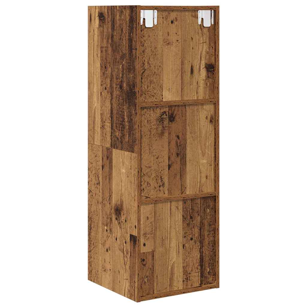 vidaXL TV Cabinet Set Old Wood 37 x 37 x 107 cm Engineered Wood