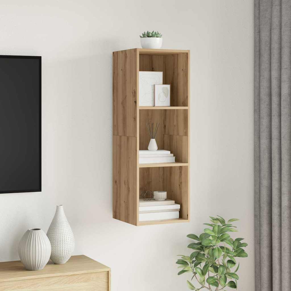 vidaXL TV Cabinet Set 37 x 37 x 107 cm Artisan Oak Engineered Wood