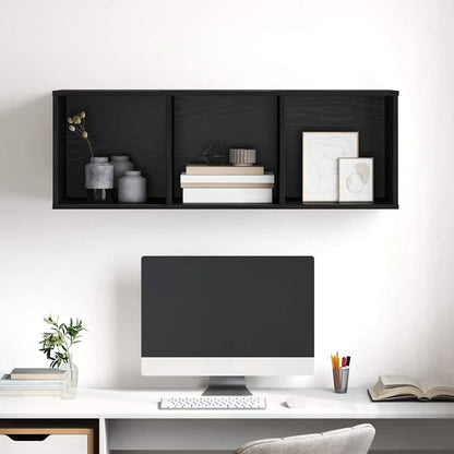 vidaXL TV Cabinet Set Black Oak 37 x 37 x 107 cm Engineered Wood