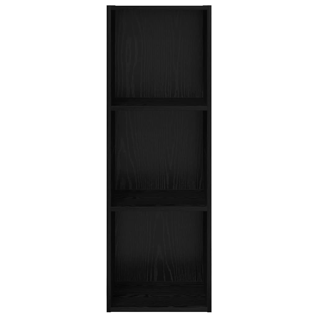 vidaXL TV Cabinet Set Black Oak 37 x 37 x 107 cm Engineered Wood