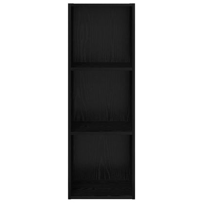vidaXL TV Cabinet Set Black Oak 37 x 37 x 107 cm Engineered Wood