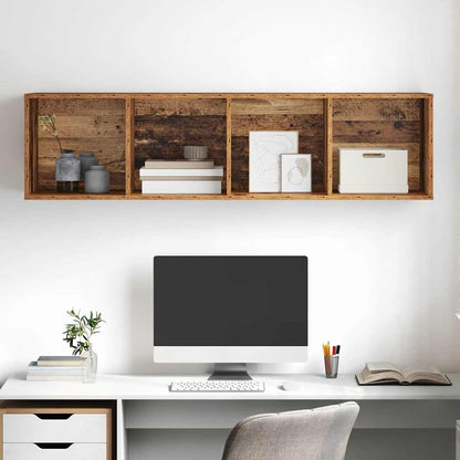 vidaXL TV Cabinet Set Old Wood 37 x 37 x 142.5 cm Engineered Wood