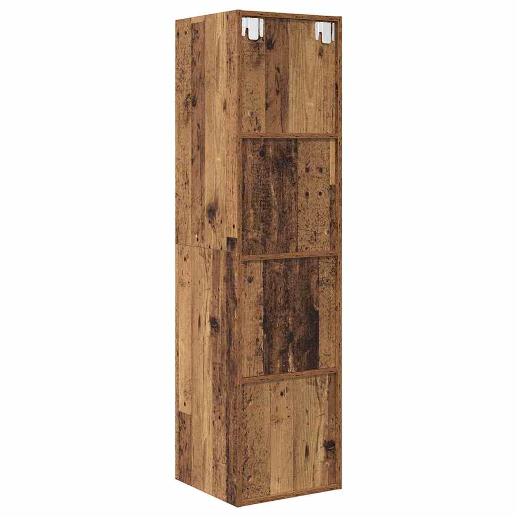 vidaXL TV Cabinet Set Old Wood 37 x 37 x 142.5 cm Engineered Wood