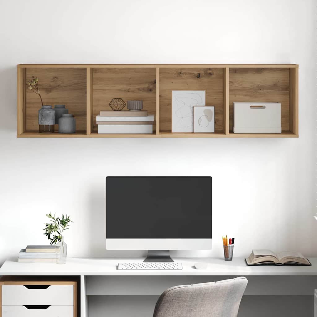 vidaXL TV Cabinet Set 37 x 37 x 142.5 cm Artisan Oak Engineered Wood