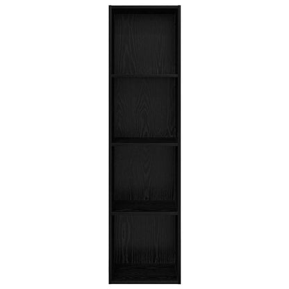 vidaXL TV Cabinet Set Black Oak 37 x 37 x 142.5 cm Engineered Wood