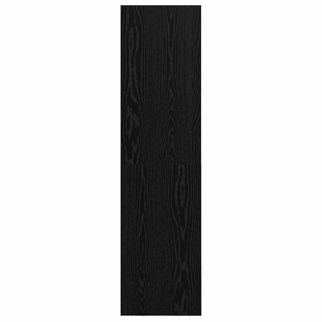 vidaXL TV Cabinet Set Black Oak 37 x 37 x 142.5 cm Engineered Wood