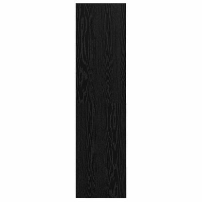 vidaXL TV Cabinet Set Black Oak 37 x 37 x 142.5 cm Engineered Wood